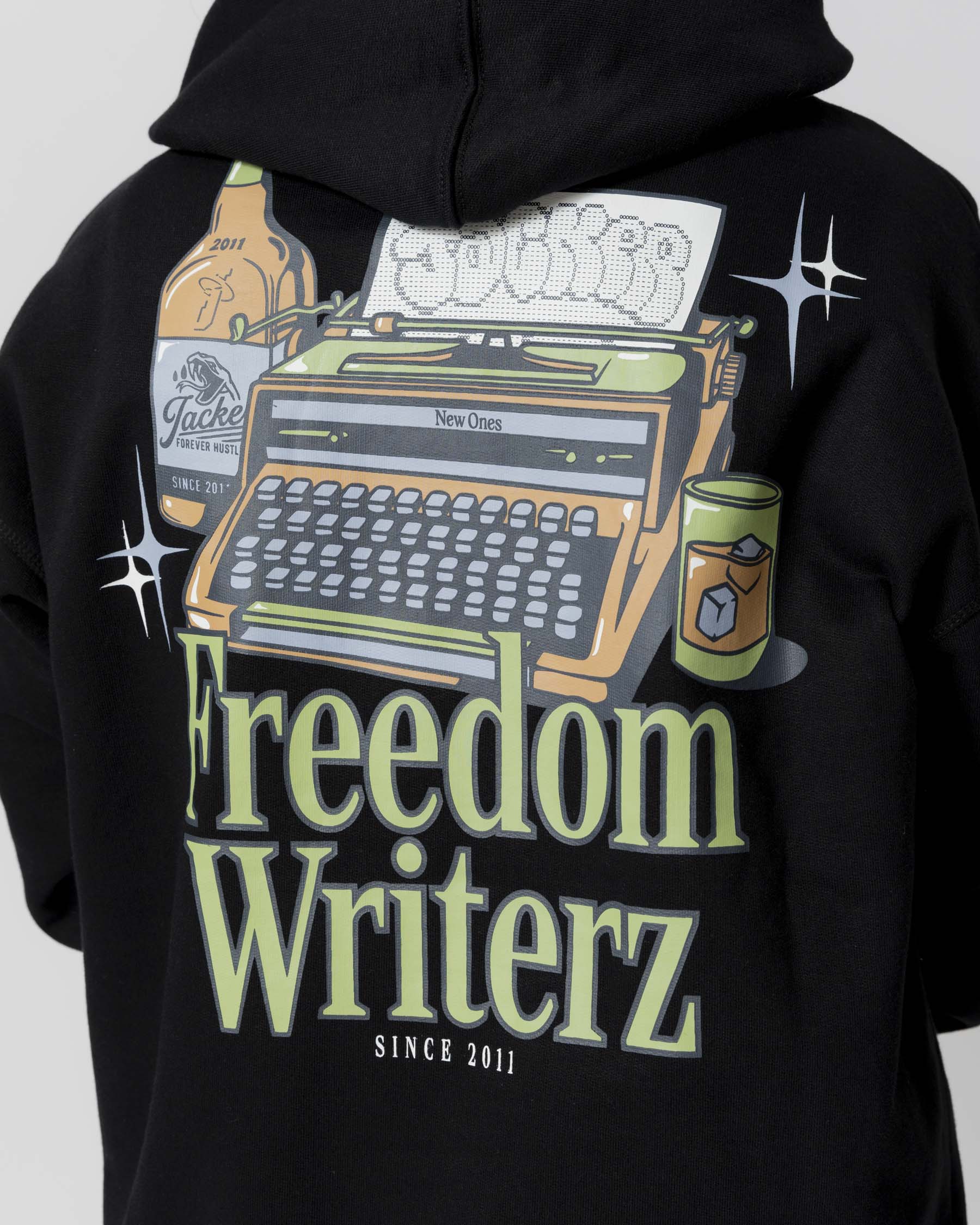 FREEDOM WRITERZ HOODIE - BLACK - JACKER