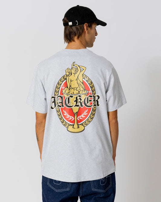 TROIS GRACES T-SHIRT - HEATHER GREY - JACKER