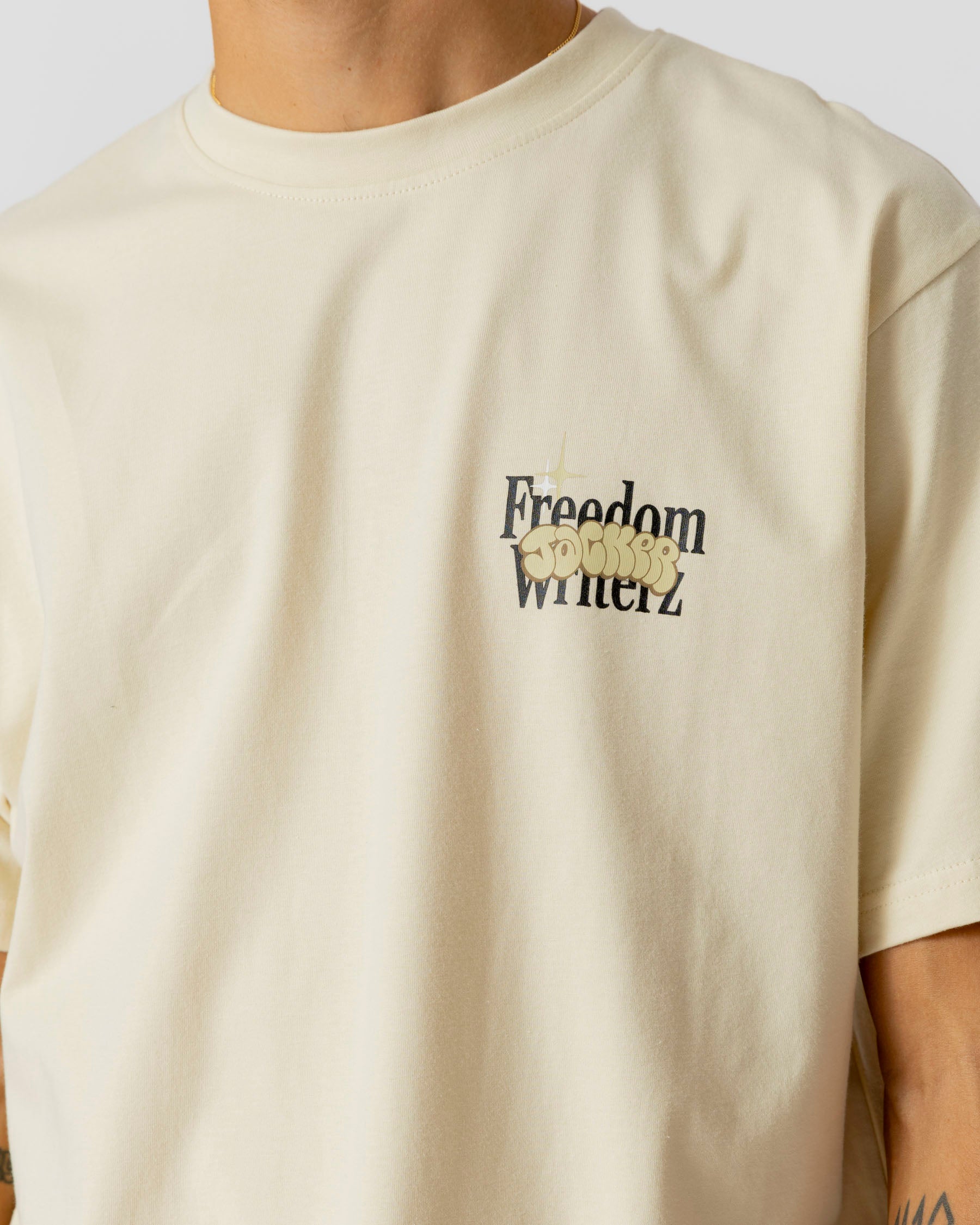 FREEDOM WRITERZ T-SHIRT - BEIGE - JACKER