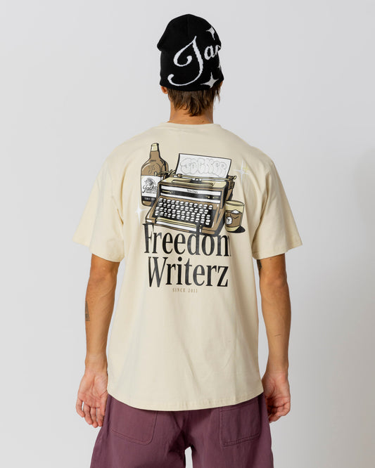 FREEDOM WRITERZ T-SHIRT - BEIGE - JACKER