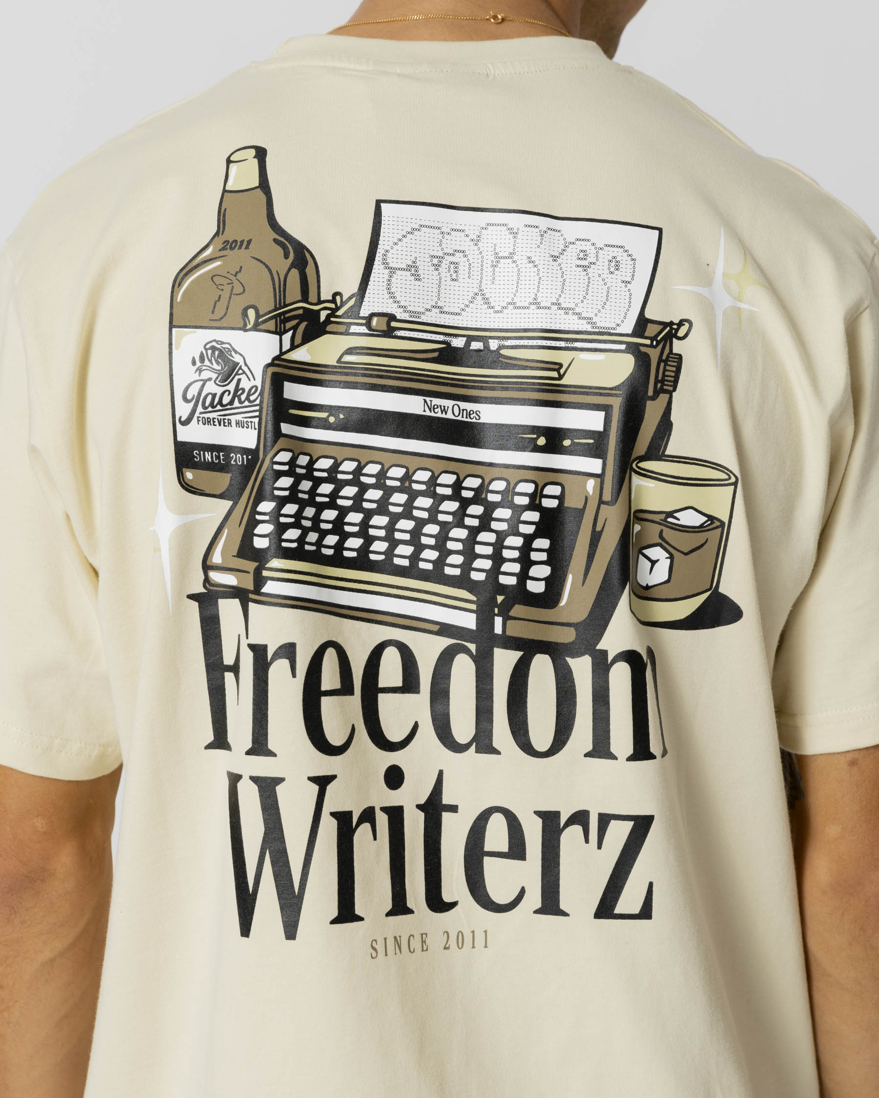 FREEDOM WRITERZ T-SHIRT - BEIGE - JACKER