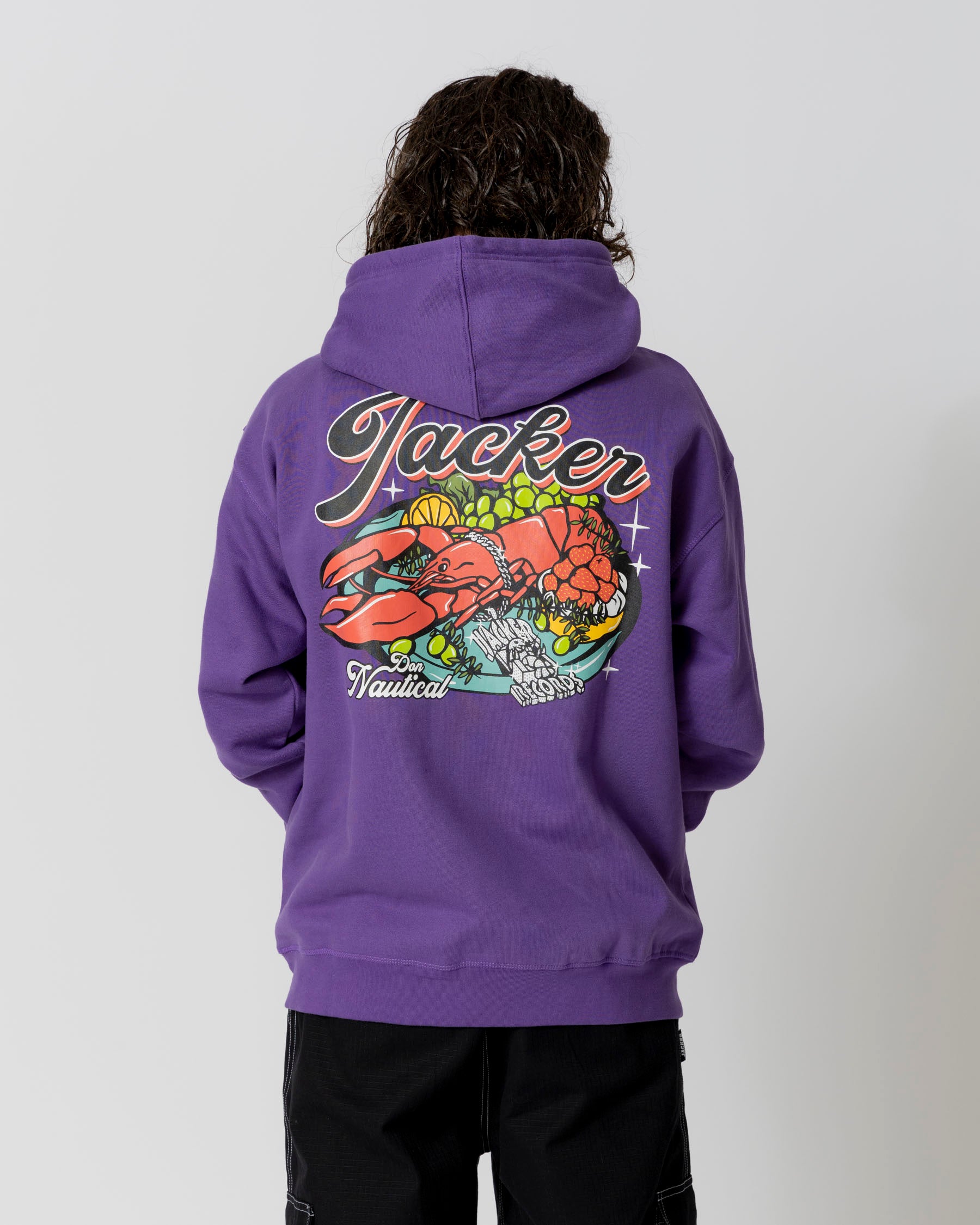 LOBSTER SERVICE HOODIE - PURPLE - JACKER
