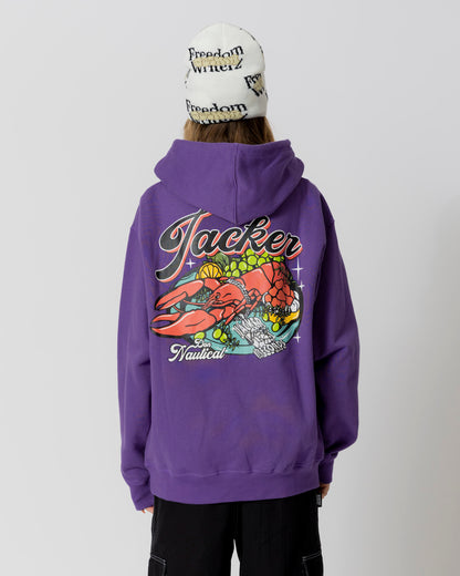 LOBSTER SERVICE HOODIE - PURPLE - JACKER