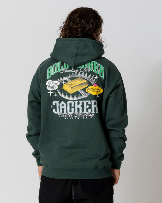 GOLD DIGGER HOODIE - GREEN - JACKER