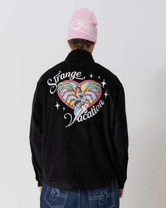 VACATION OVERSHIRT CORDUROY - BLACK - JACKER