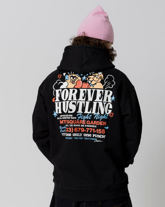 FIGHT HOODIE - BLACK - JACKER
