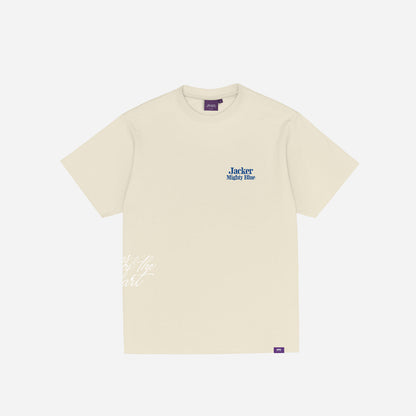MIGHTY BLUE T-SHIRT BEIGE