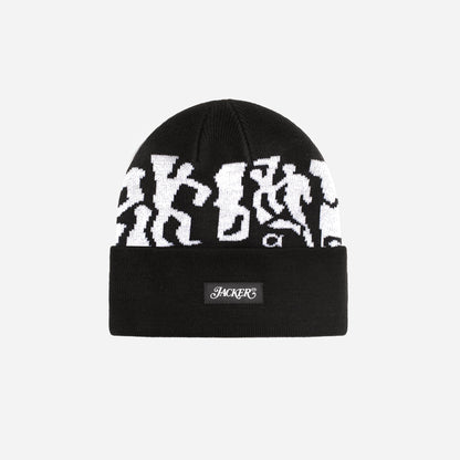 MIRROR MAZE BEANIE - BLACK