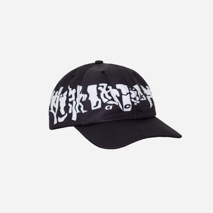 MIRROR MAZE NYLON BASEBALL CAP - BLACK