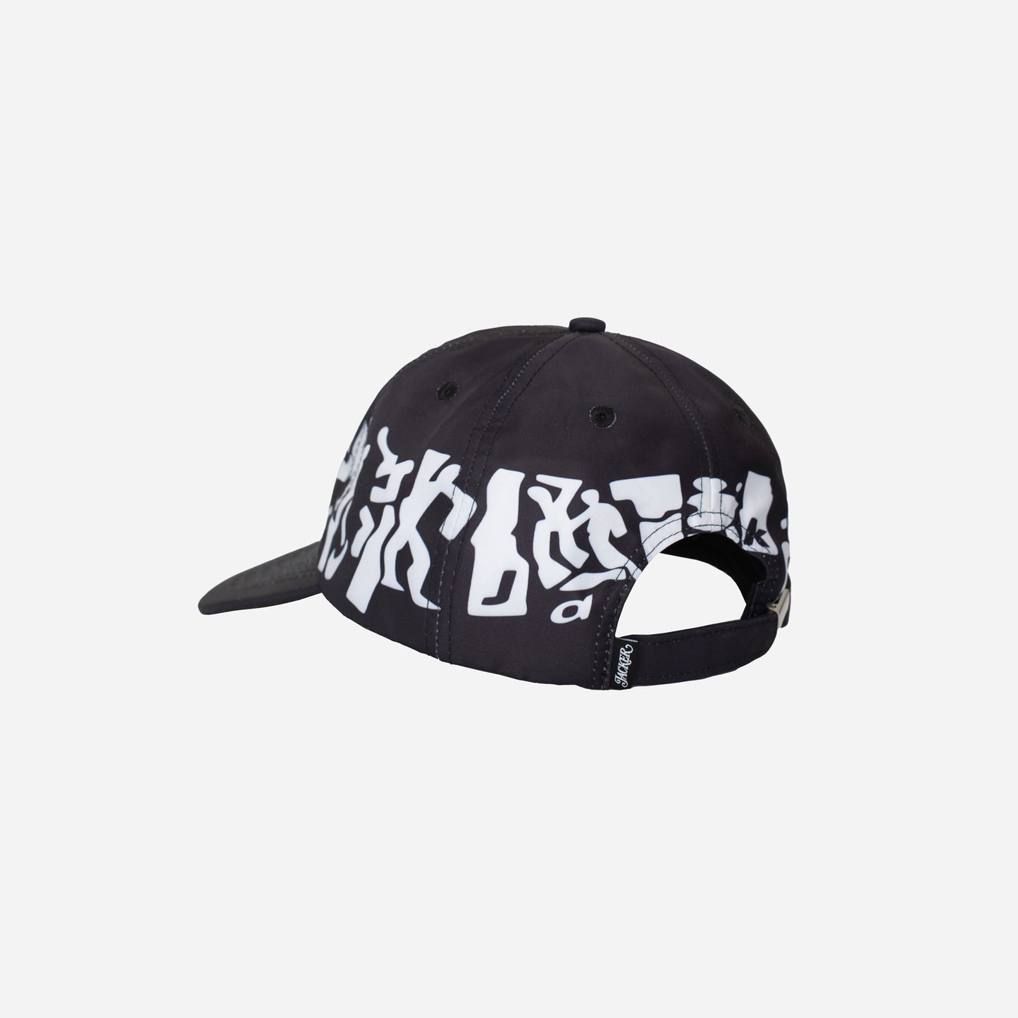 MIRROR MAZE NYLON BASEBALL CAP - BLACK
