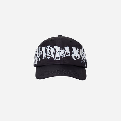 MIRROR MAZE NYLON BASEBALL CAP - BLACK