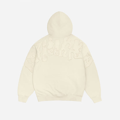 MIRROR MAZE HOODIE BEIGE