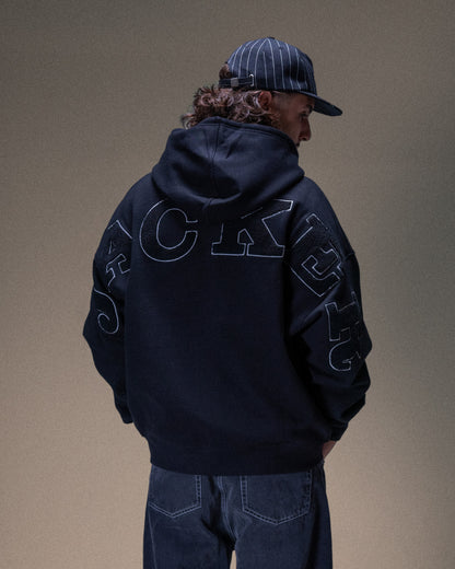 NOTORIOUS HOODIE ZIP BLACK