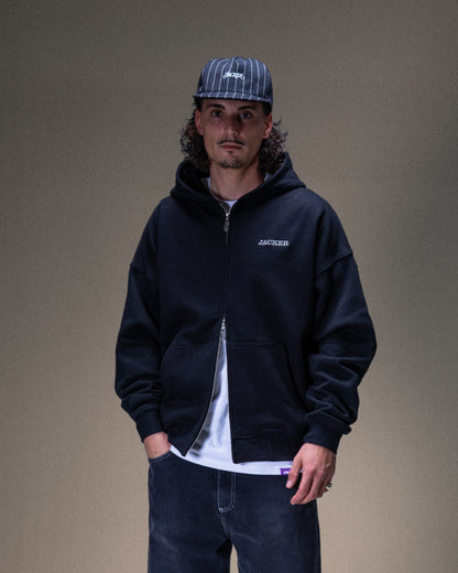 NOTORIOUS HOODIE ZIP BLACK
