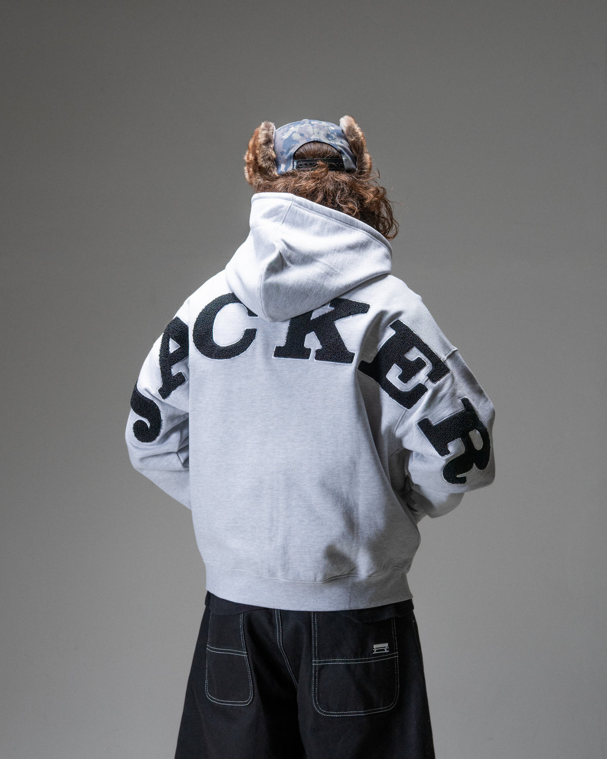 NOTORIOUS HOODIE ZIP GREY