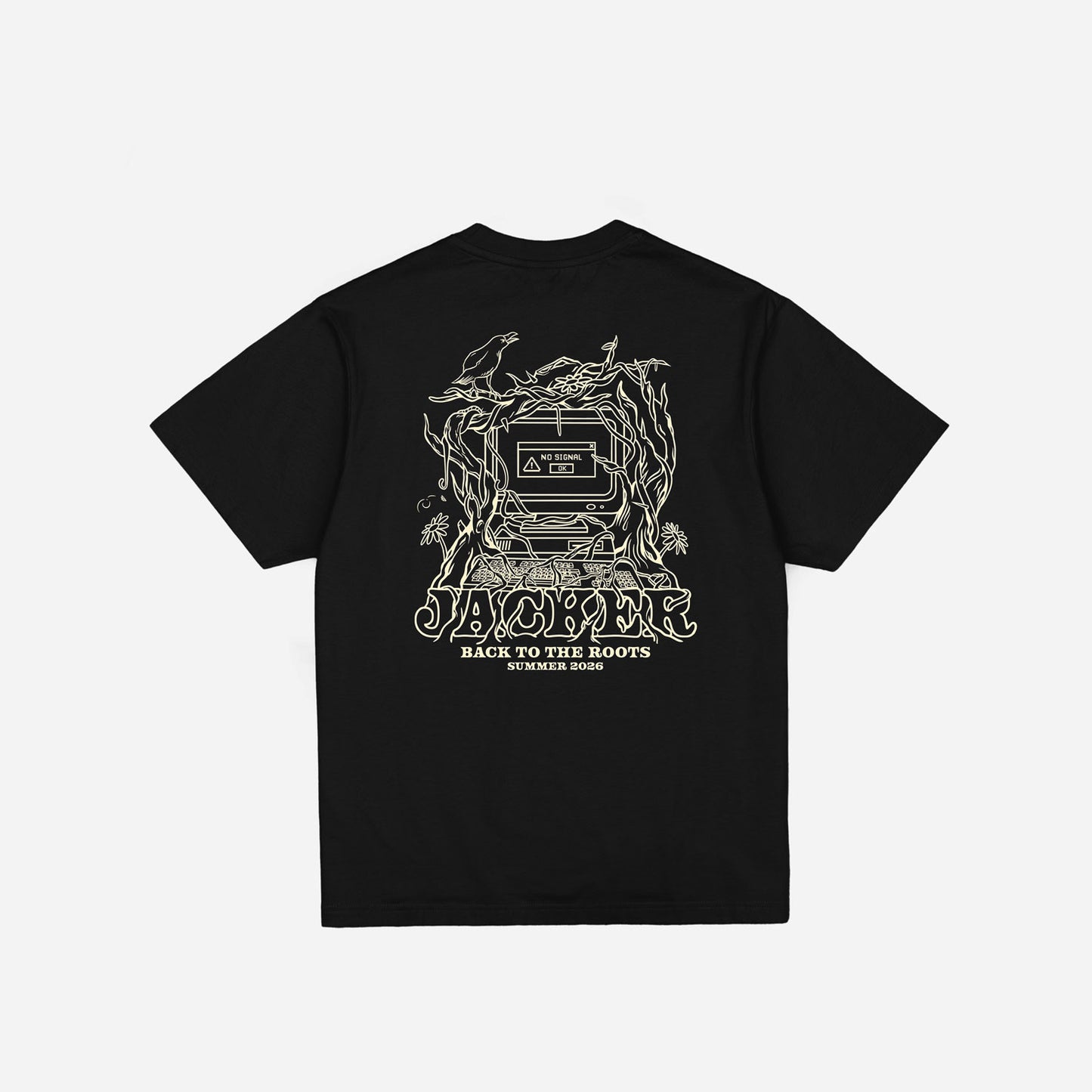 NO SIGNAL T-SHIRT BLACK
