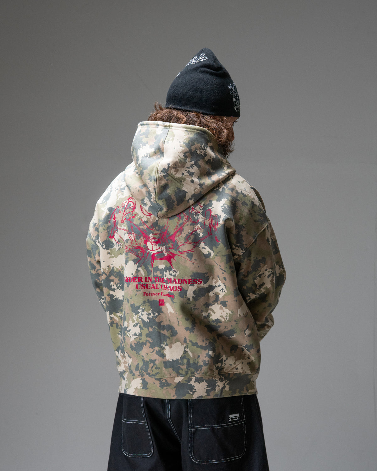 N°1890 HOODIE ZIP CAMO