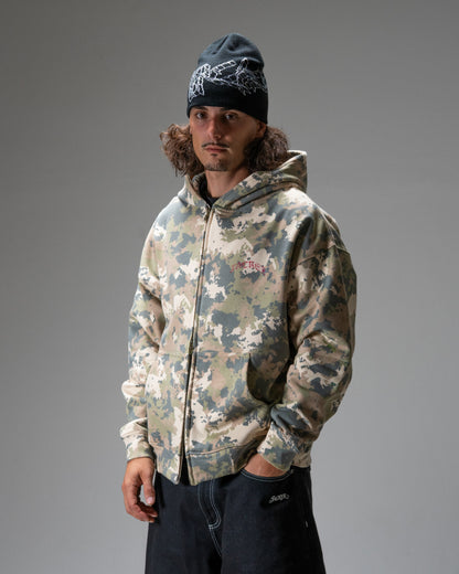 N°1890 HOODIE ZIP CAMO