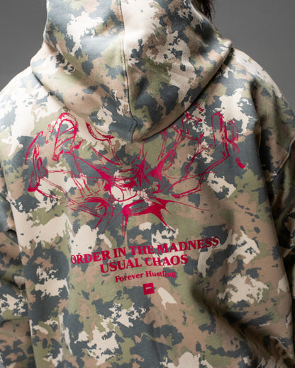 N°1890 HOODIE ZIP CAMO