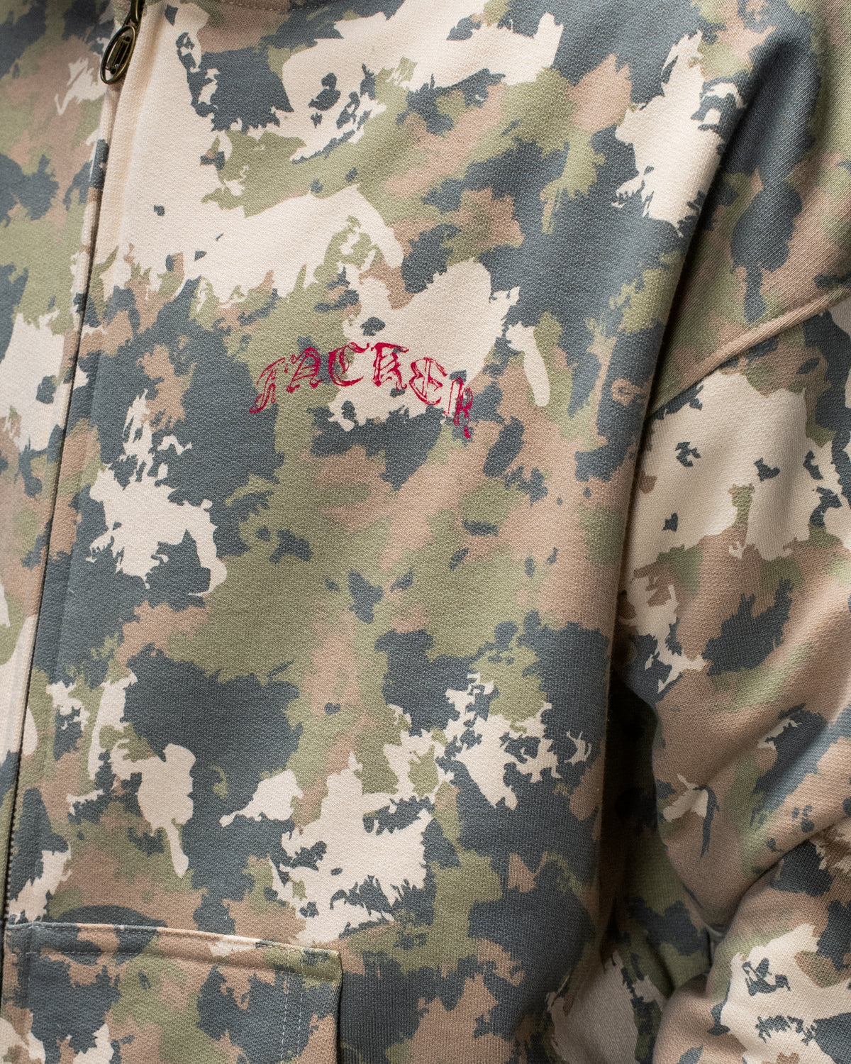 N°1890 HOODIE ZIP CAMO