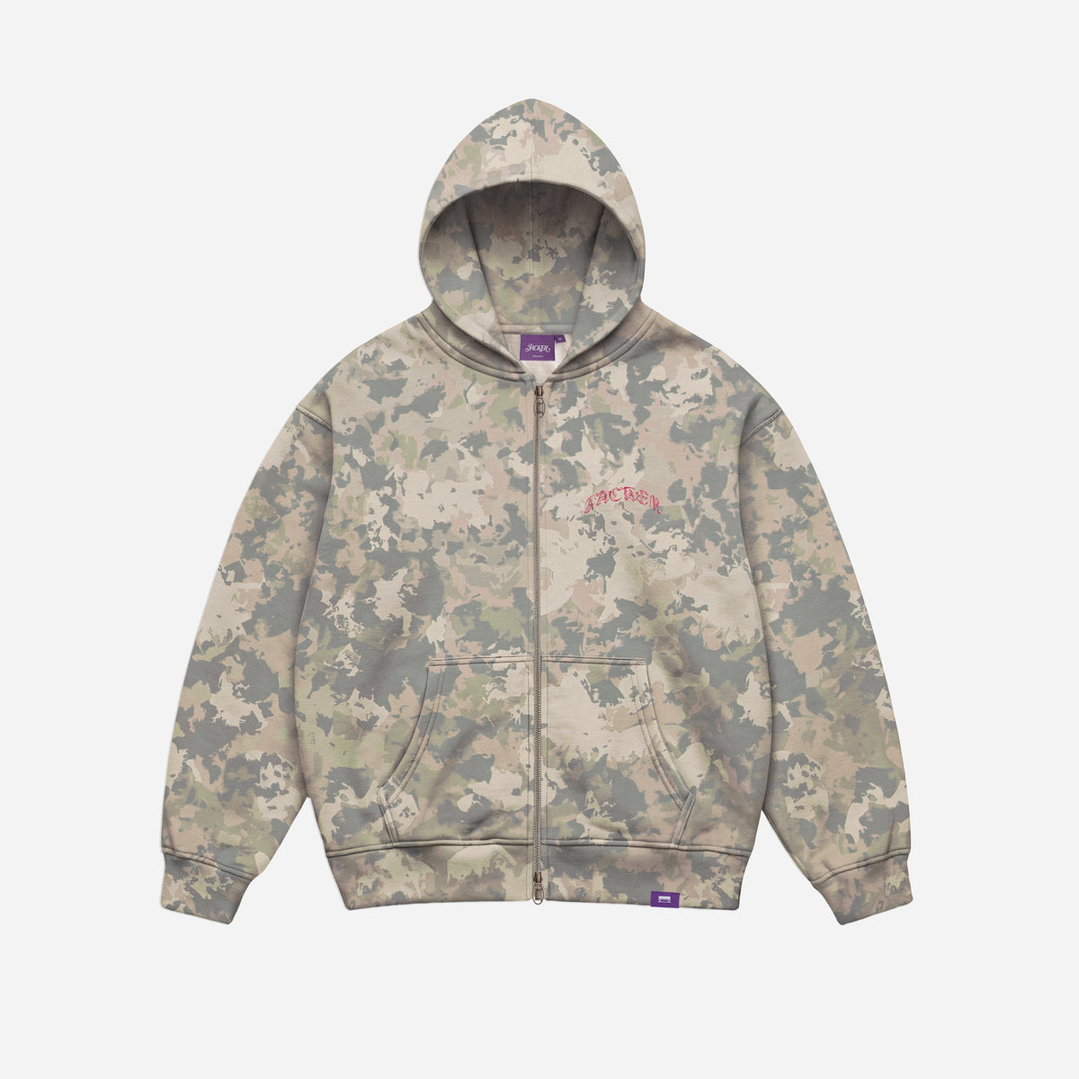 N°1890 HOODIE ZIP CAMO