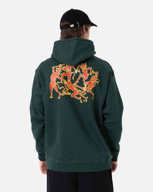 MOLETOM COM CAPUZ DEVILS DANCE - VERDE