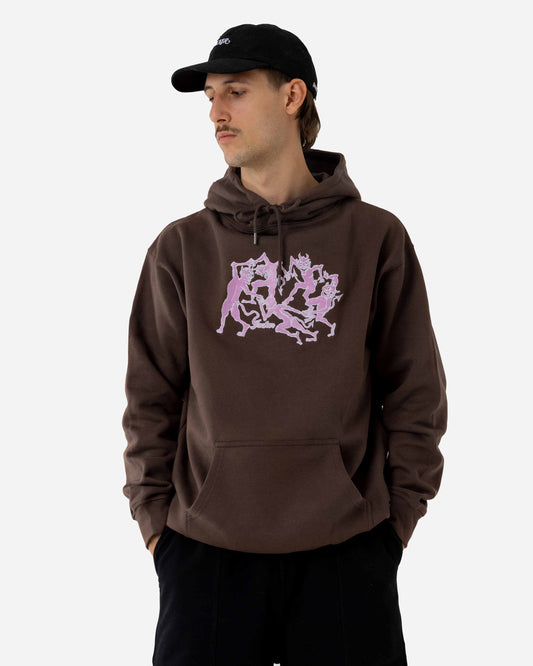 MOLETOM COM CAPUZ DEVILS DANCE - MARROM