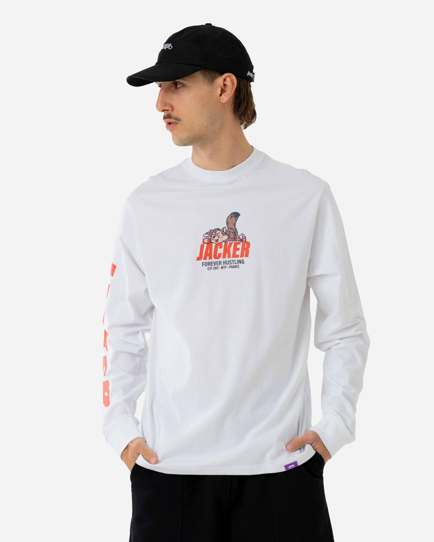 SQUIRREL GANG LONG SLEEVES - WHITE