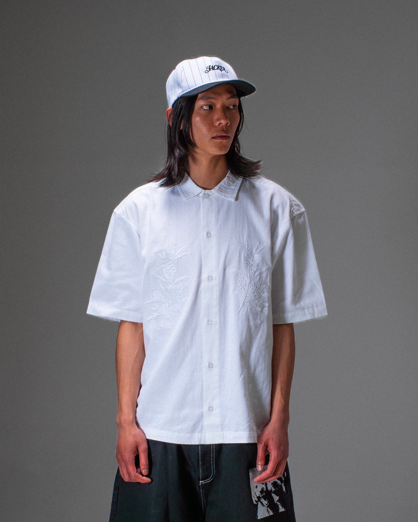 OLIVE SHIRT WHITE