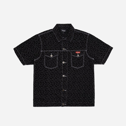 Camicia di jeans ONELINE - Nera