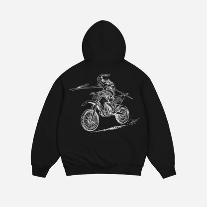 O'CLOCK BOYS Kapuzenpullover SCHWARZ