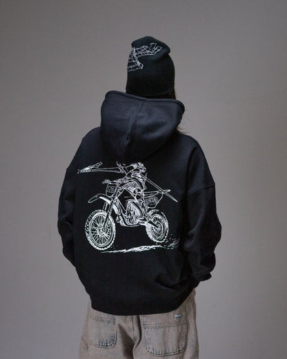 O'CLOCK BOYS Kapuzenpullover SCHWARZ