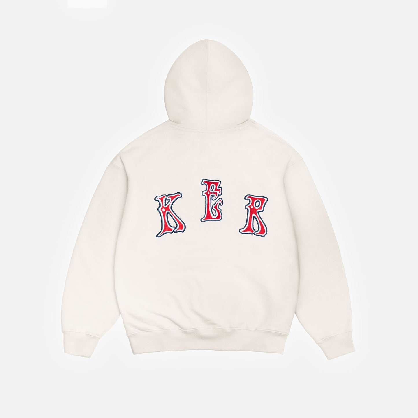 PALS FONT HOODIE ZIP WHITE