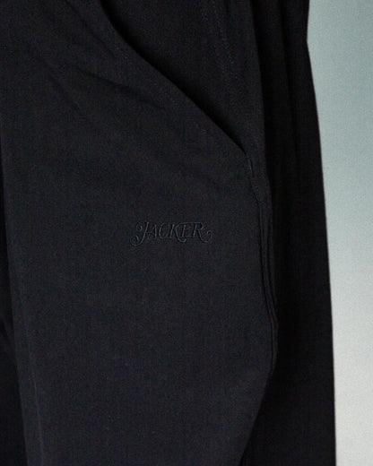 PLEATED BAGGY PANT BLACK