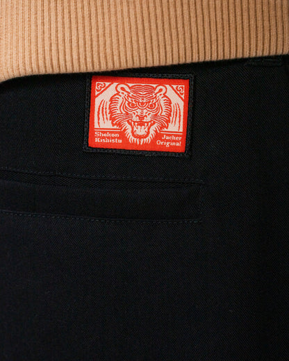 PLEATED BAGGY PANT BLACK