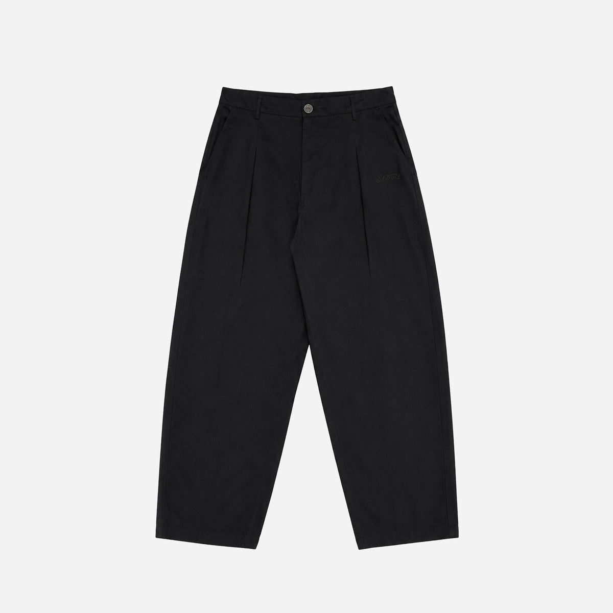 PLEATED BAGGY PANT BLACK