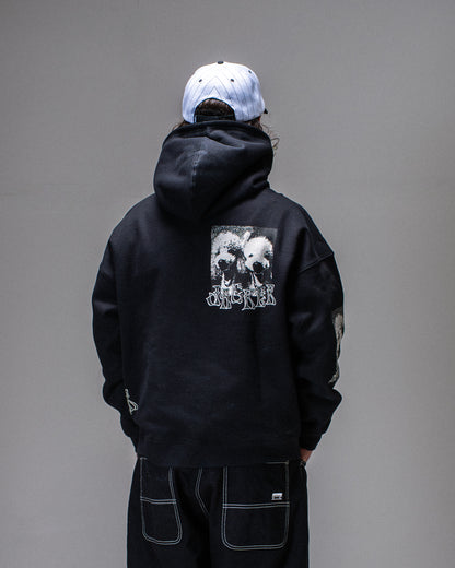 POODLES PALS HOODIE BLACK