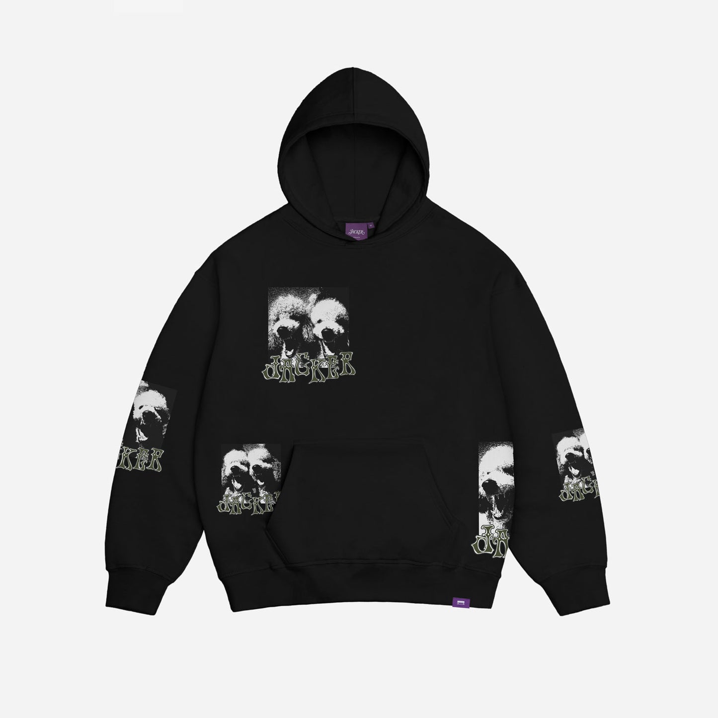 POODLES PALS HOODIE BLACK