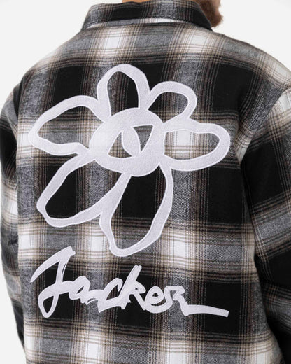 CAMISA SOBRECAMISA DE CUADROS FLORAL - MULTICOLOR