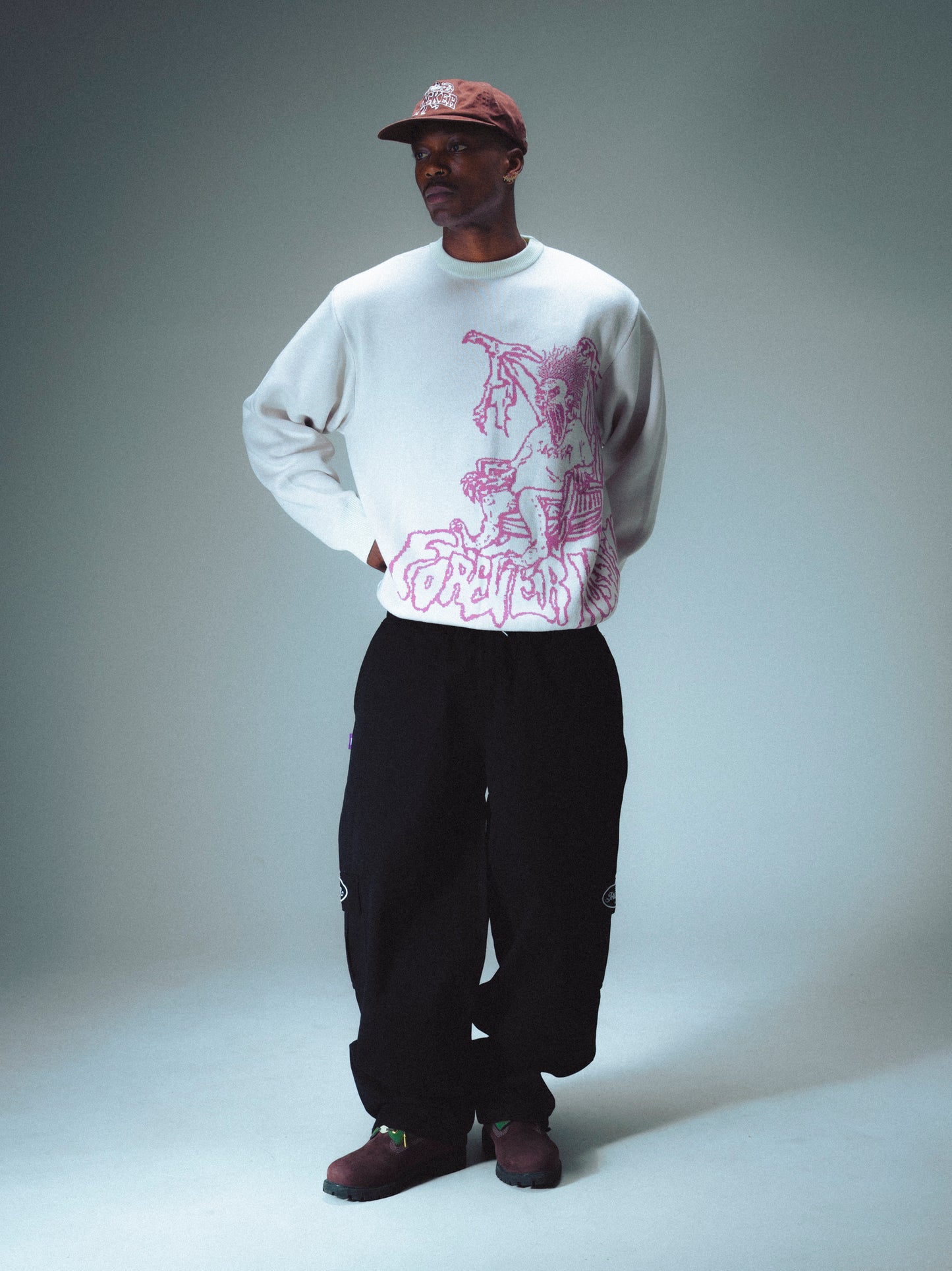 STAMP RIPSTOP CARGO PANT - BLACK