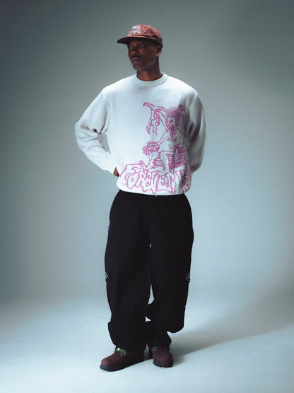 STAMP RIPSTOP CARGO PANT - BLACK