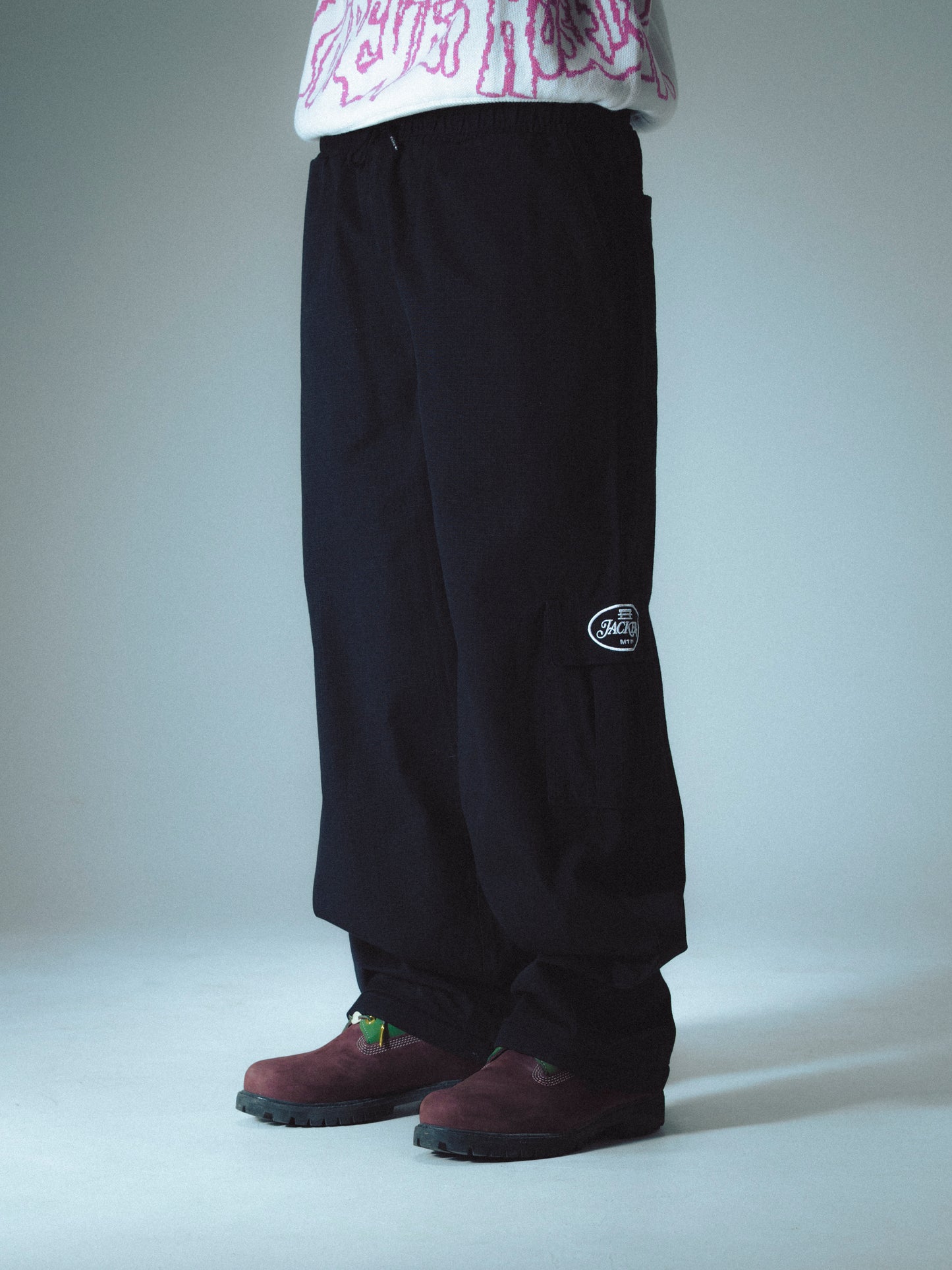 STAMP RIPSTOP CARGO PANT - BLACK