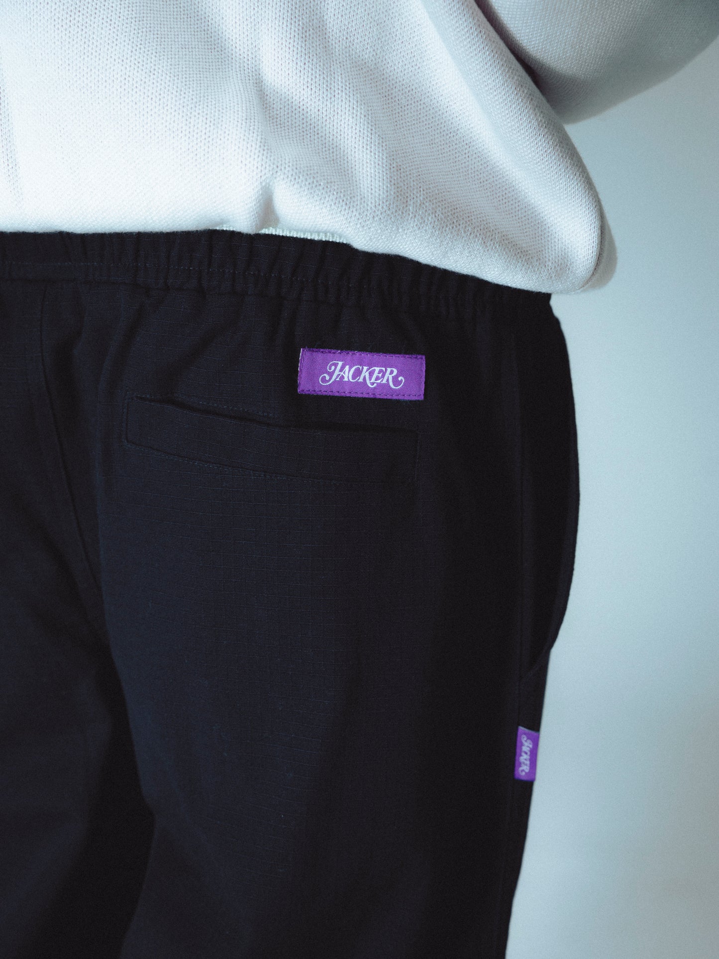 STAMP RIPSTOP CARGO PANT - BLACK