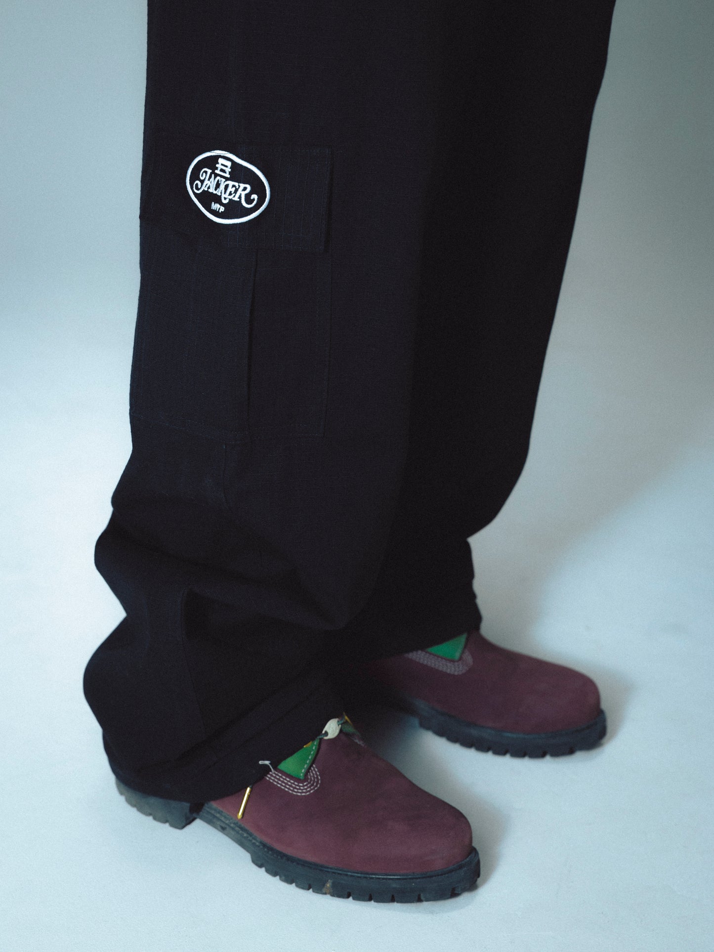 STAMP RIPSTOP CARGO PANT - BLACK