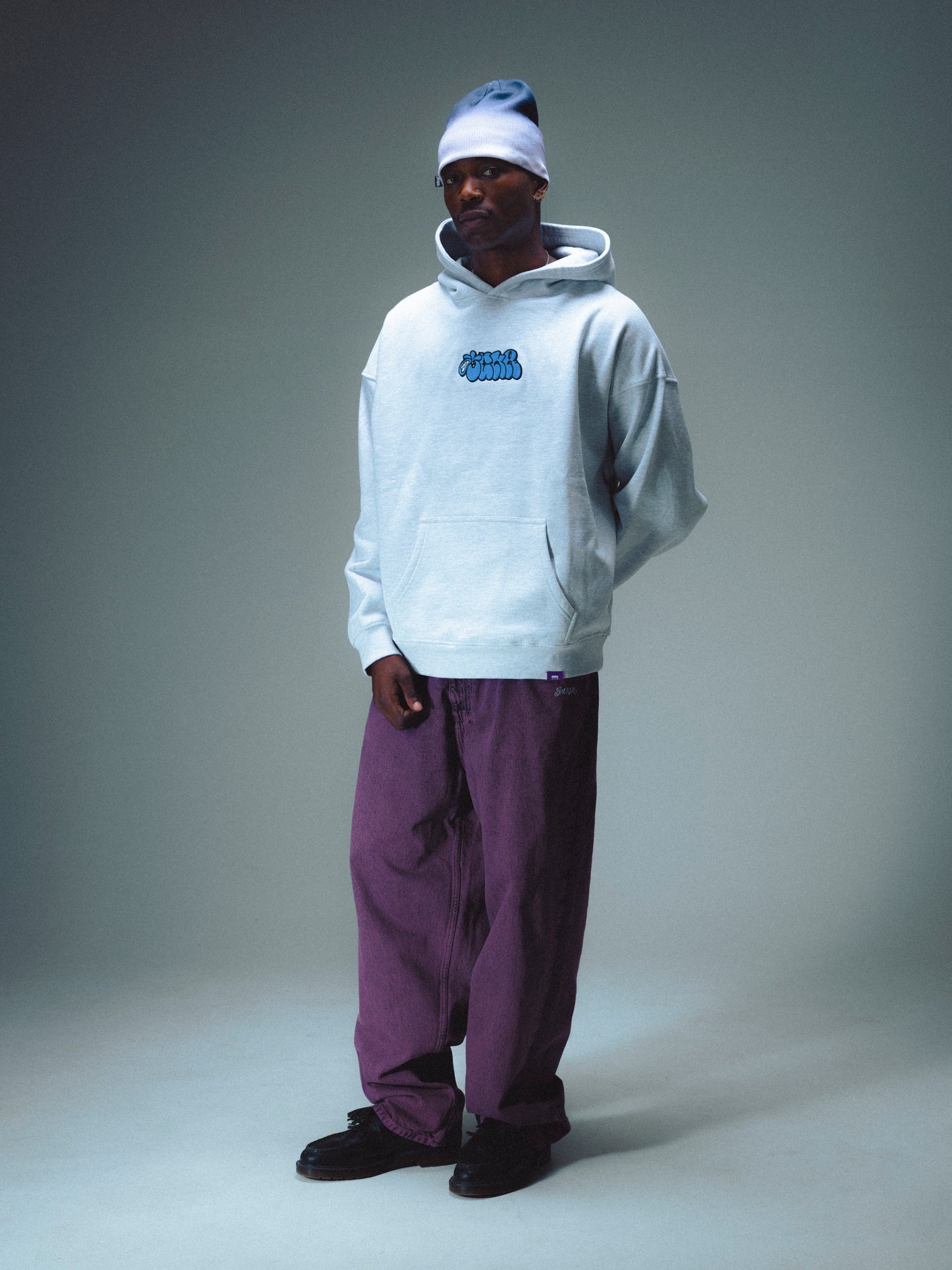 CLASSIC DENIM BAGGY PANT - PURPLE