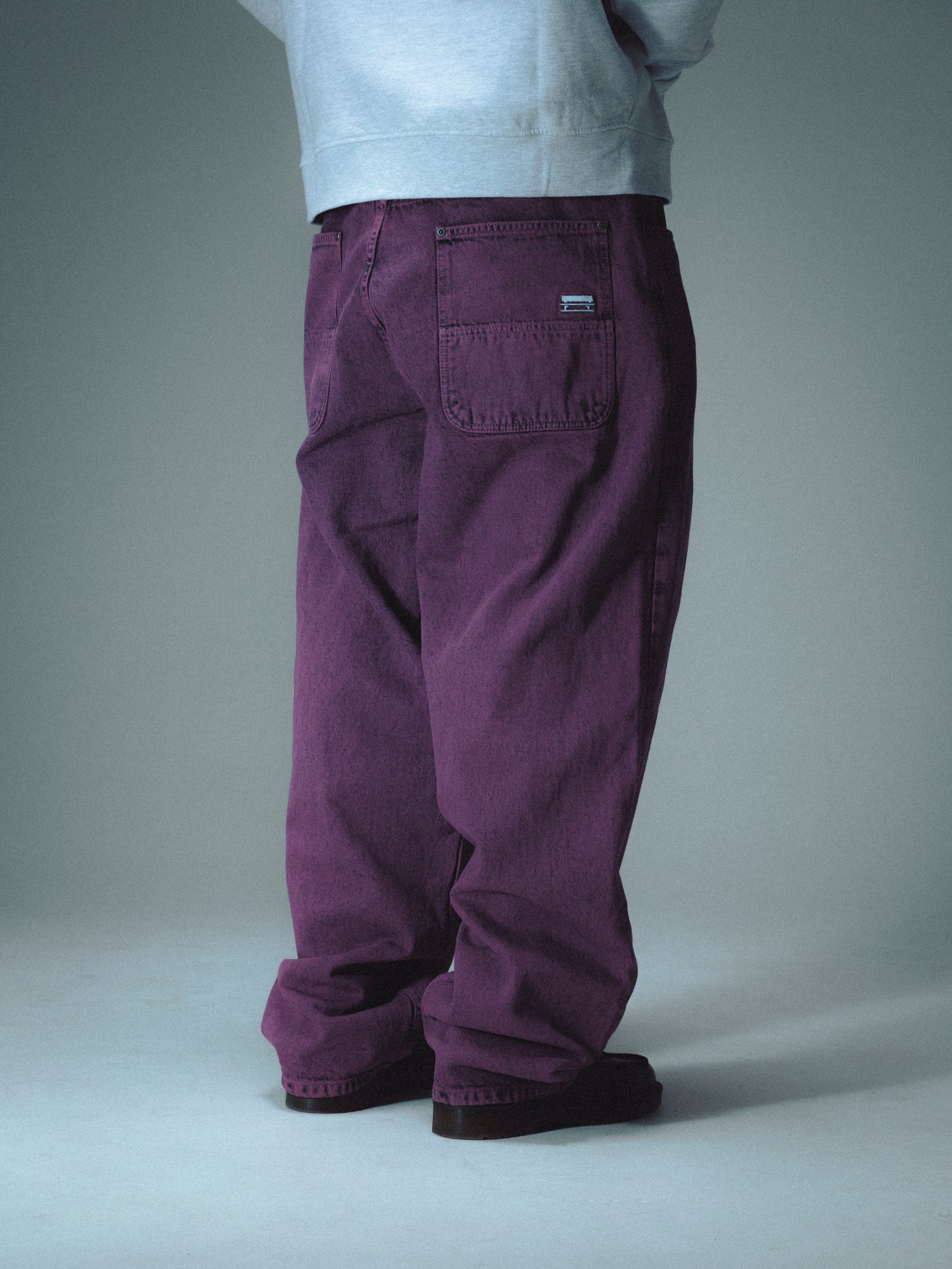 CLASSIC DENIM BAGGY PANT - PURPLE