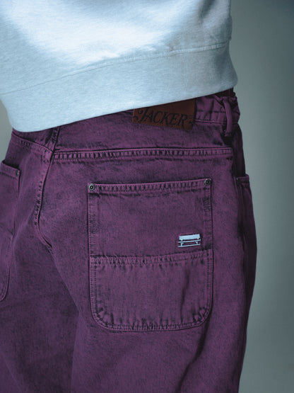 CLASSIC DENIM BAGGY PANT - PURPLE