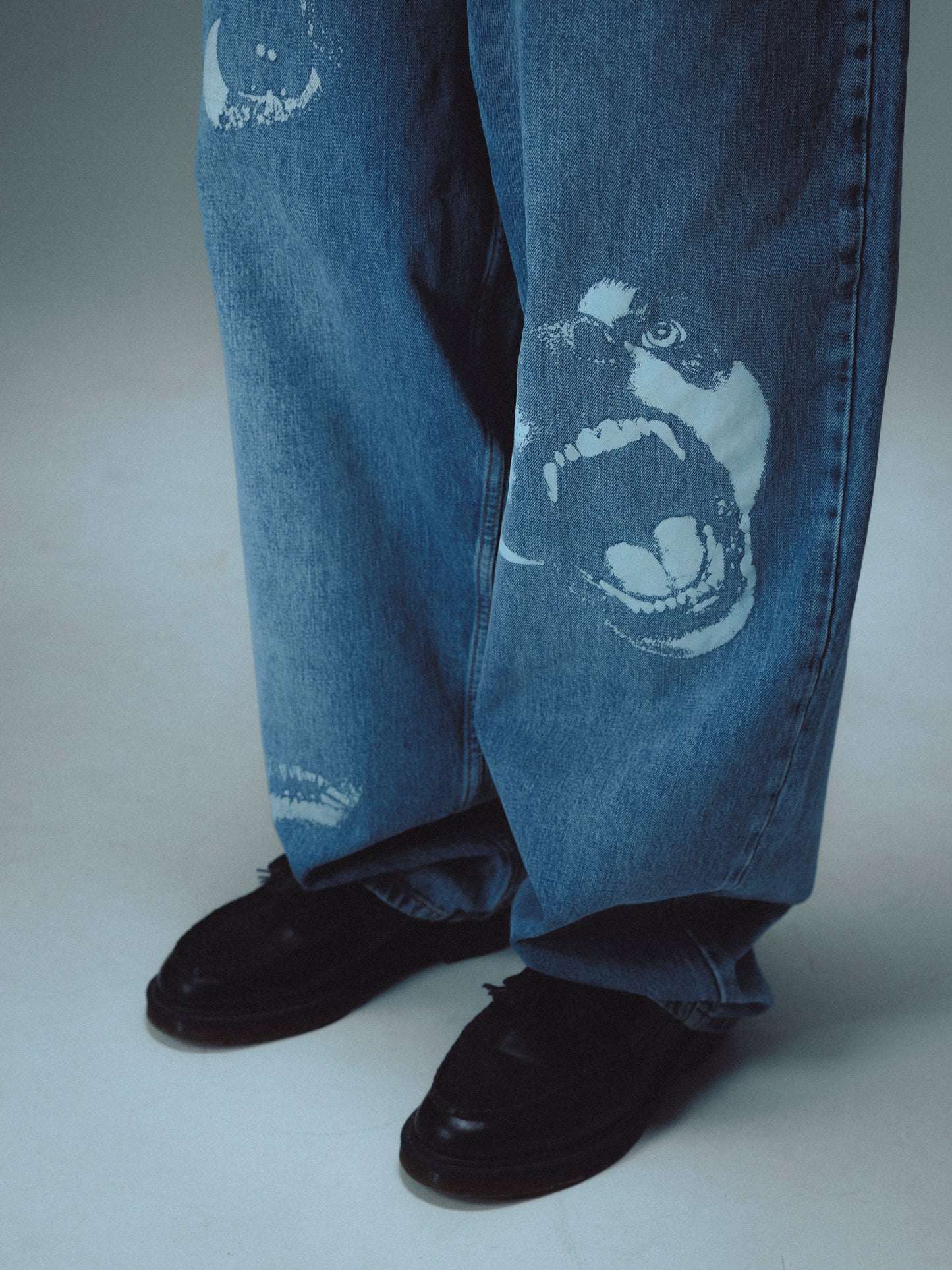 FEARLESS DENIM BAGGY PANT - BLUE