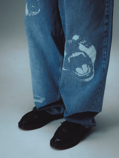 FEARLESS DENIM BAGGY PANT - BLUE