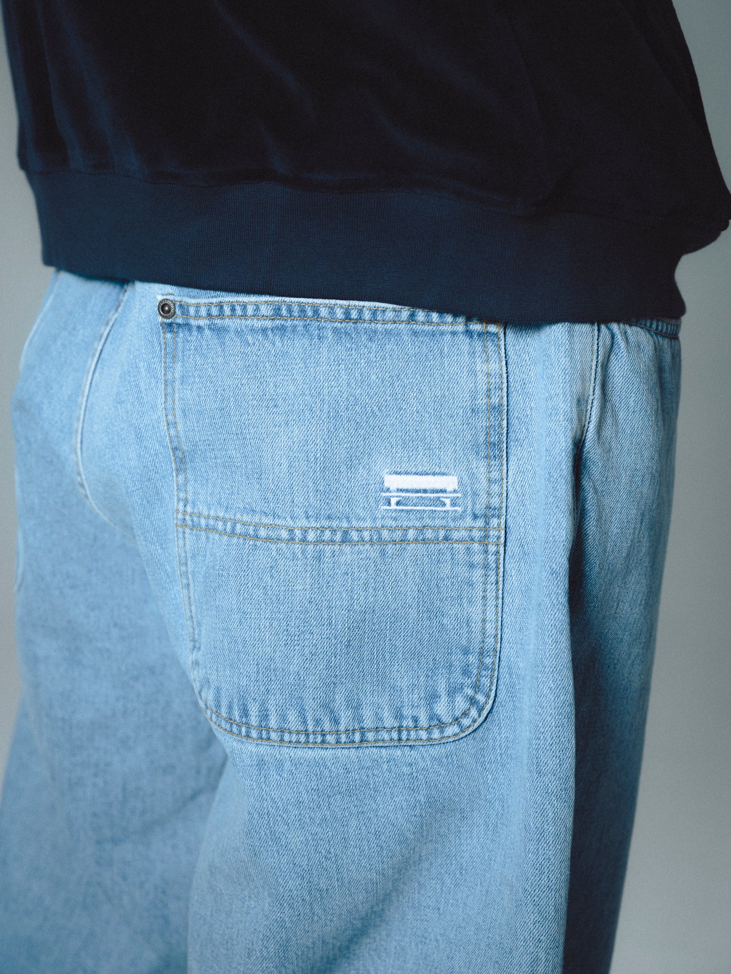 CLASSIC DENIM BAGGY PANT - LIGHT BLUE